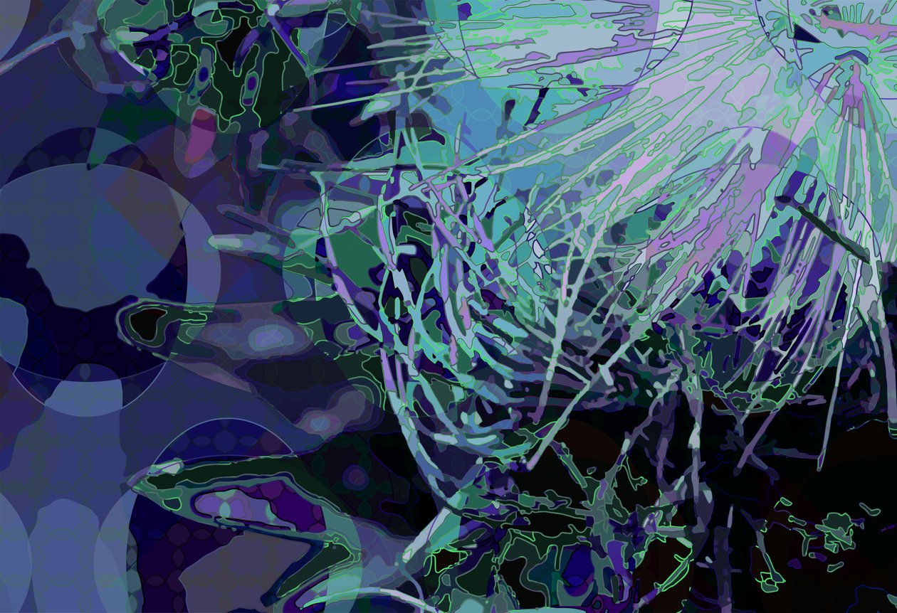 Artichoke_abst_horz4 (digital) af Scott J. Davis