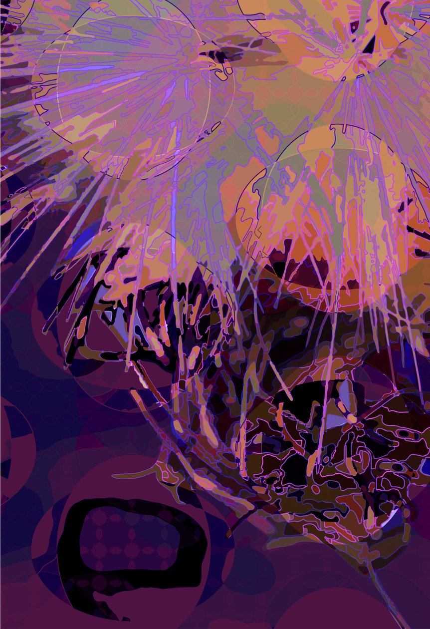Artichoke_abst_vert10 (digital) af Scott J. Davis