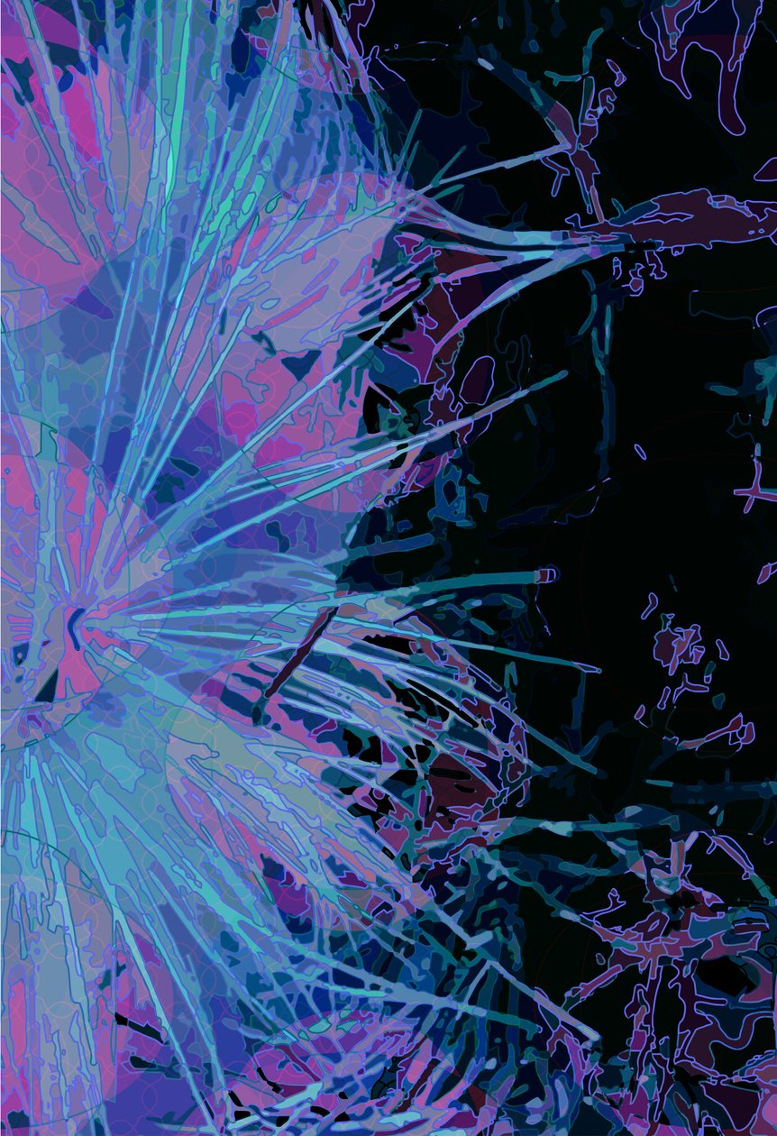 Artiskok_abst_vert1 (digital) af Scott J. Davis