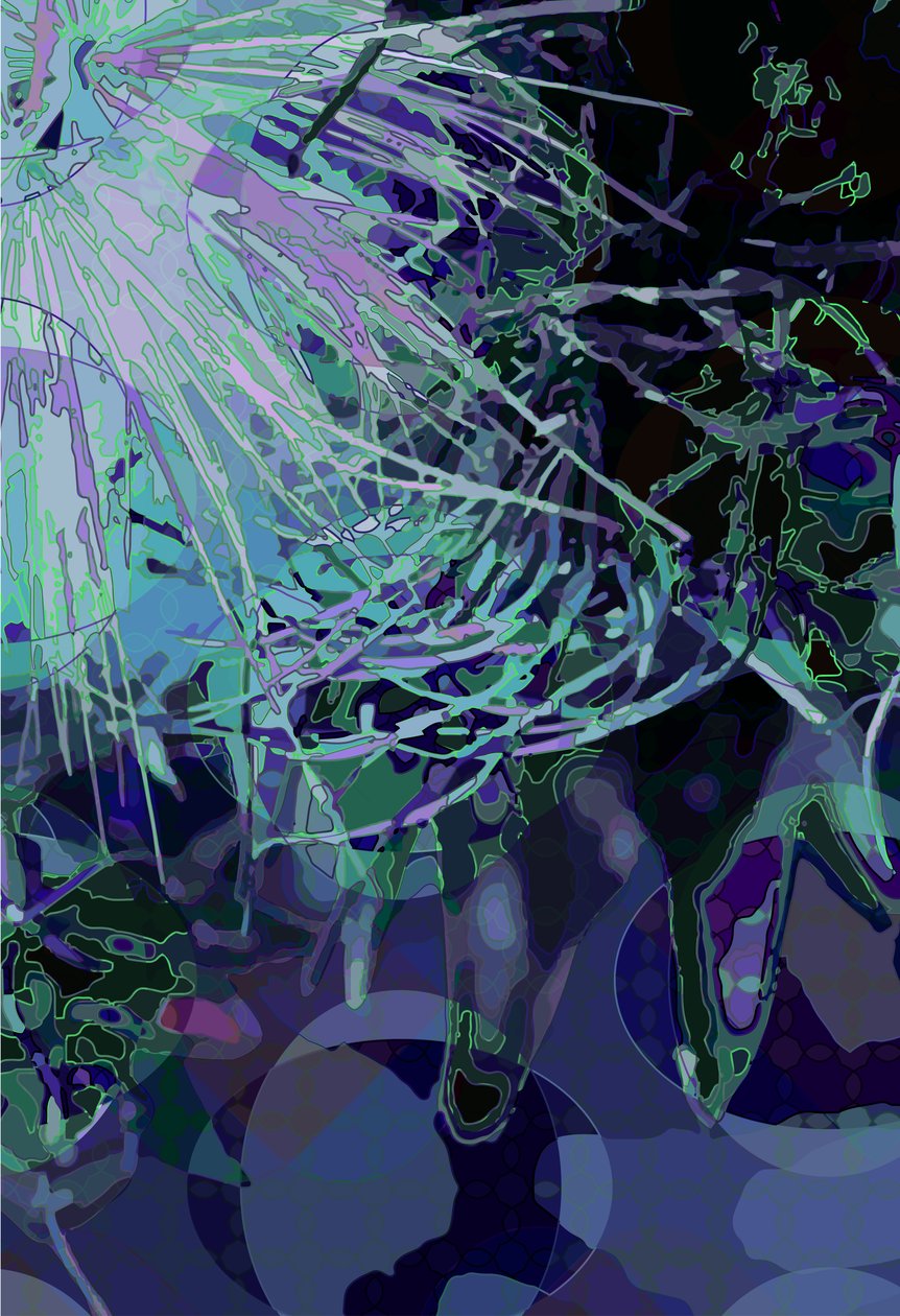 Artiskok_abst_vert4 (digital) af Scott J. Davis