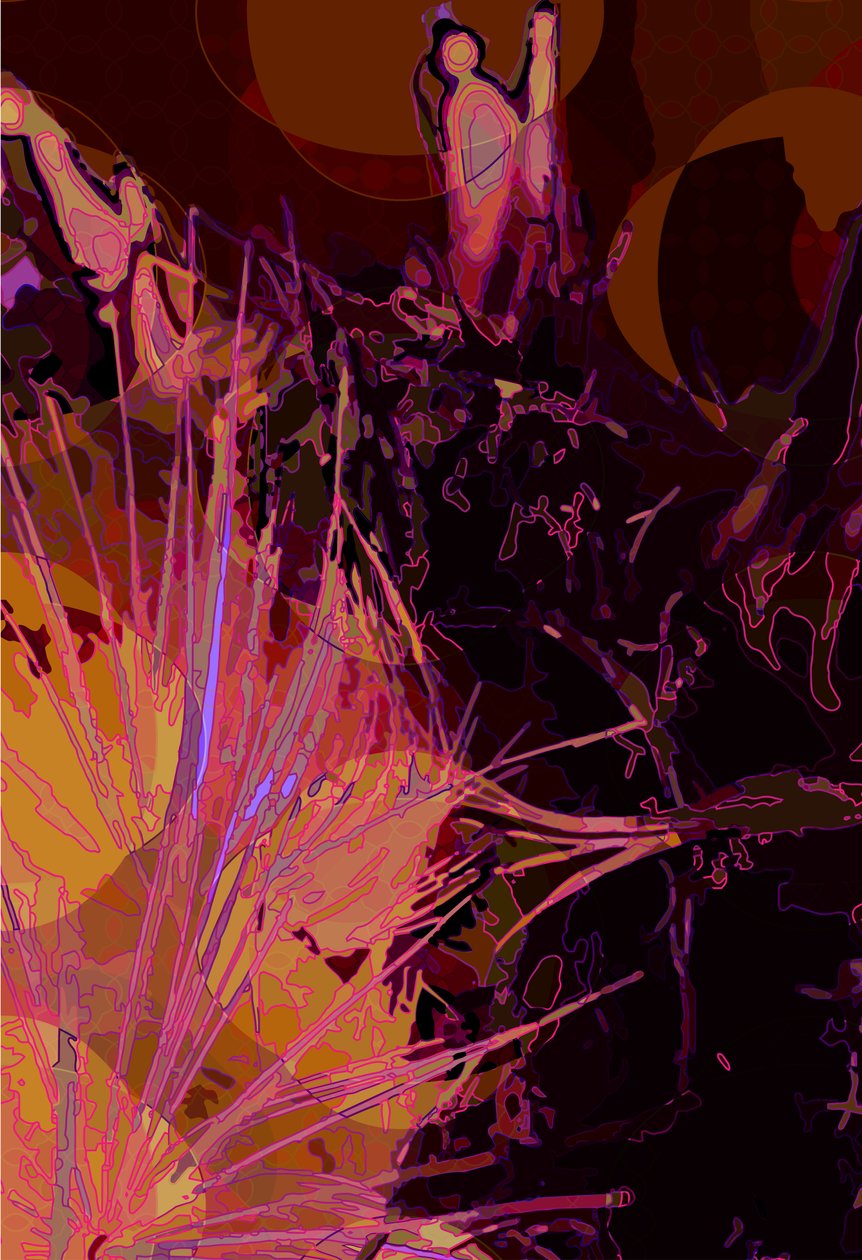 Artichoke_abst_vert6 (digital) af Scott J. Davis