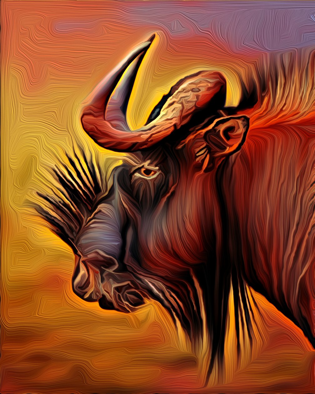 Black Wildebeast, 2021 (digital) af Scott J. Davis
