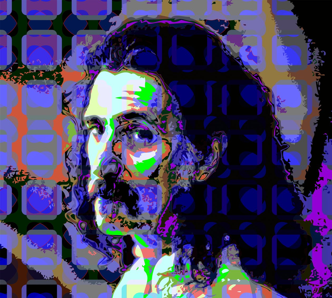 Frank Zappa (digital) af Scott J. Davis