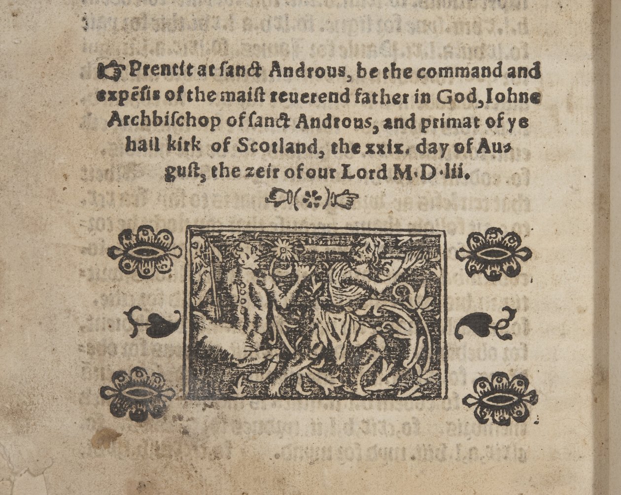 Fol 207 verso, fra The Catechisme, 1552 af Scottish School