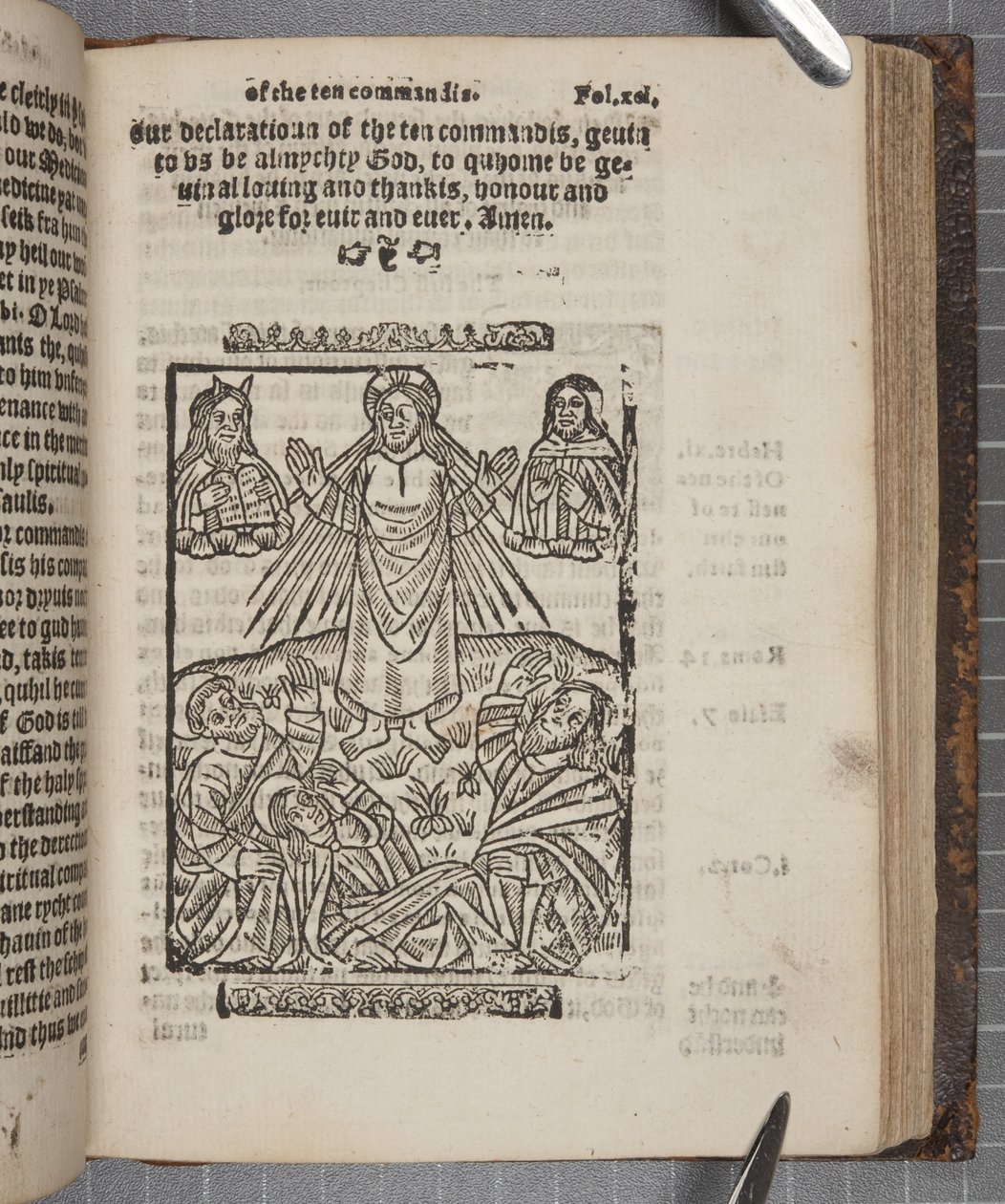 Fol 91, fra Catechisme, 1552 af Scottish School