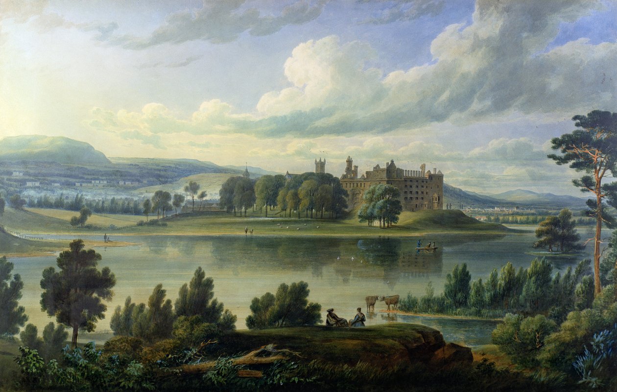 Linlithgow Palace af Scottish School