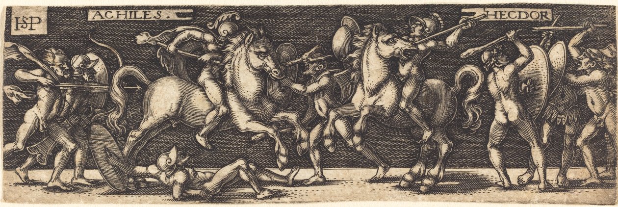 Achilles og Hector af Sebald Beham