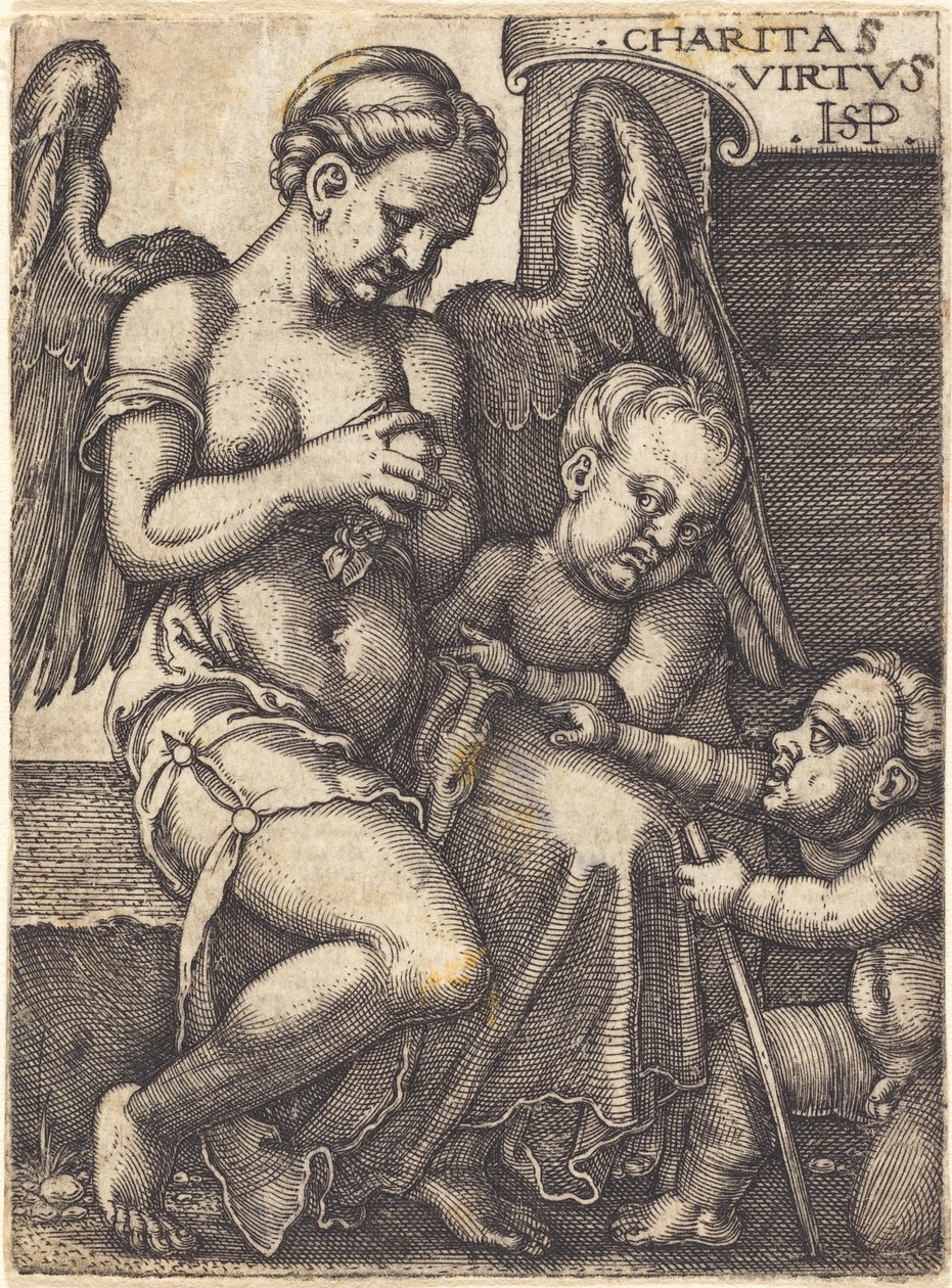Velgørenhed af Sebald Beham