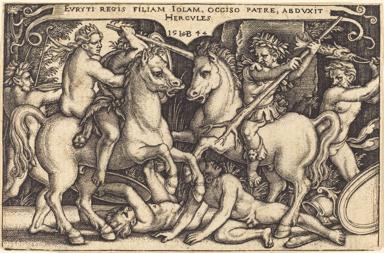 Hercules og Iole af Sebald Beham