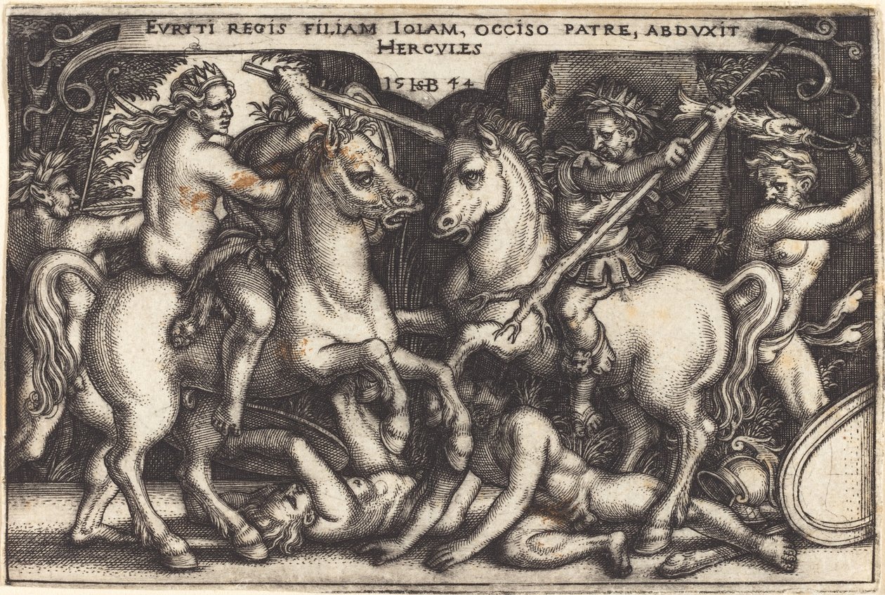 Hercules og Iole af Sebald Beham