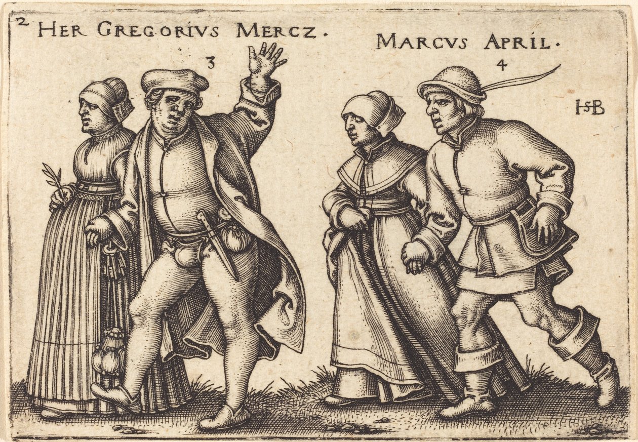 marts og april af Sebald Beham