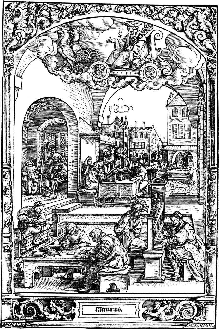 Merkur, 1531 af Sebald Beham