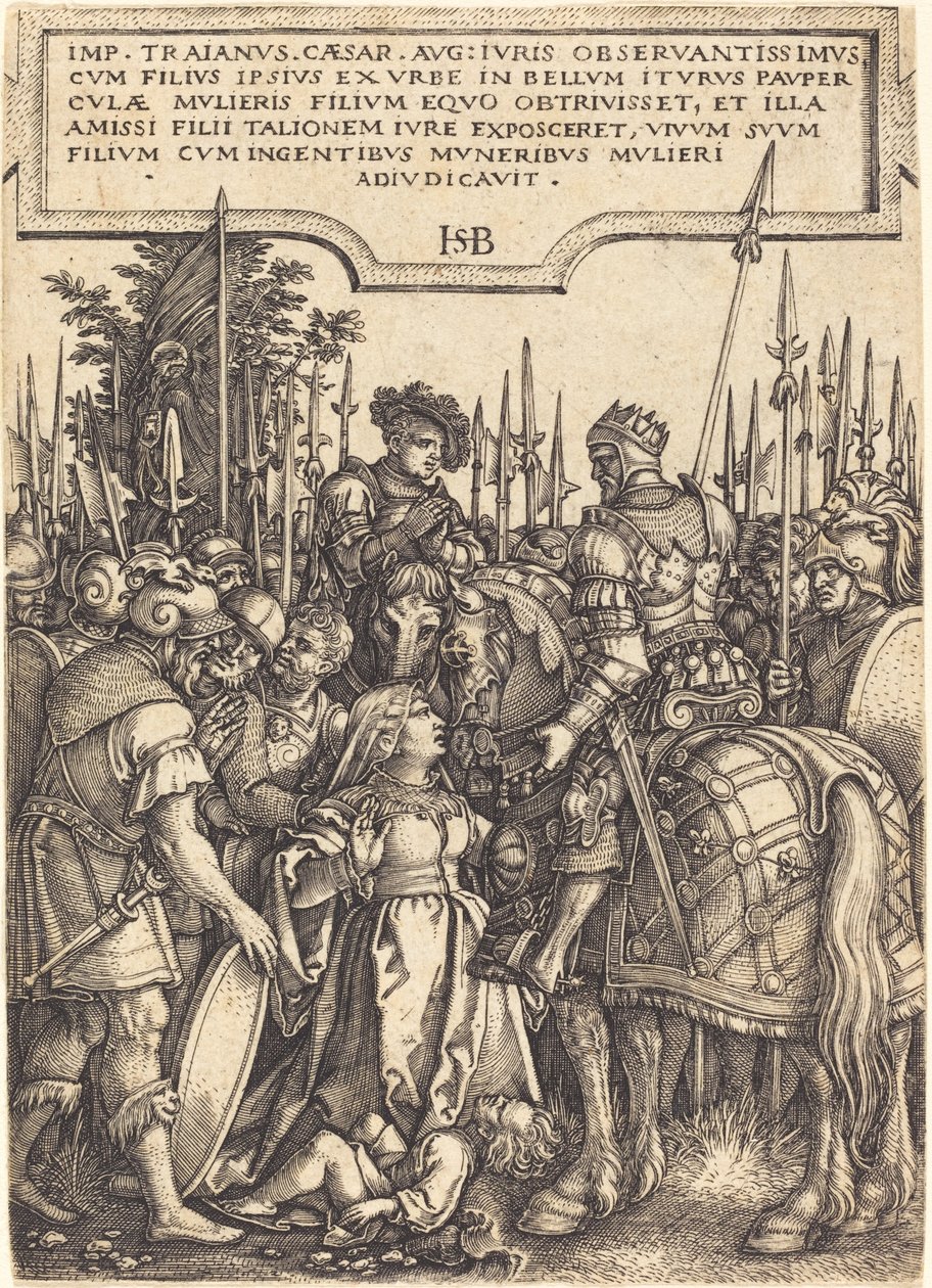 Trajans retfærdighed af Sebald Beham