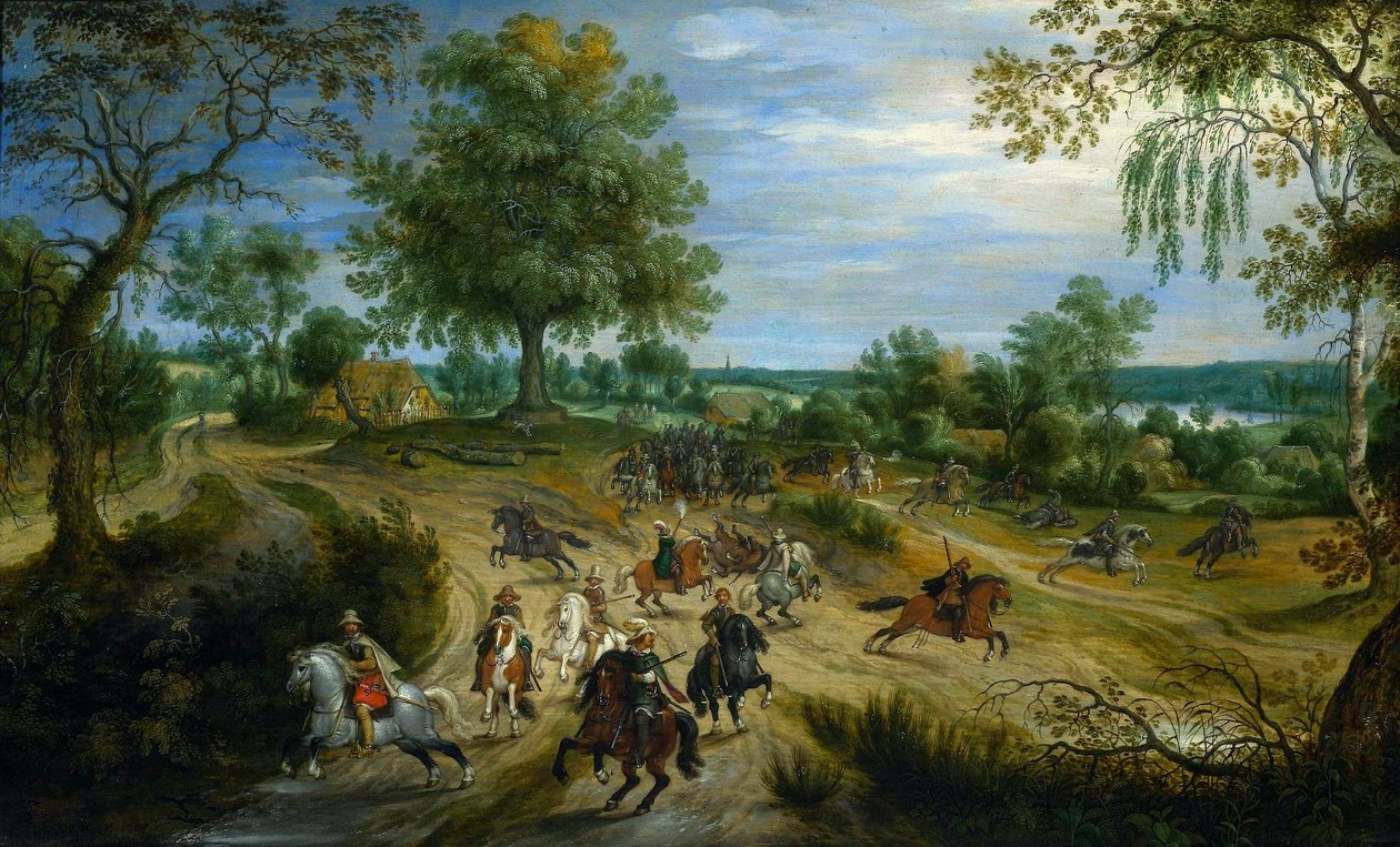 En træfning. af Sebastiaen Vrancx