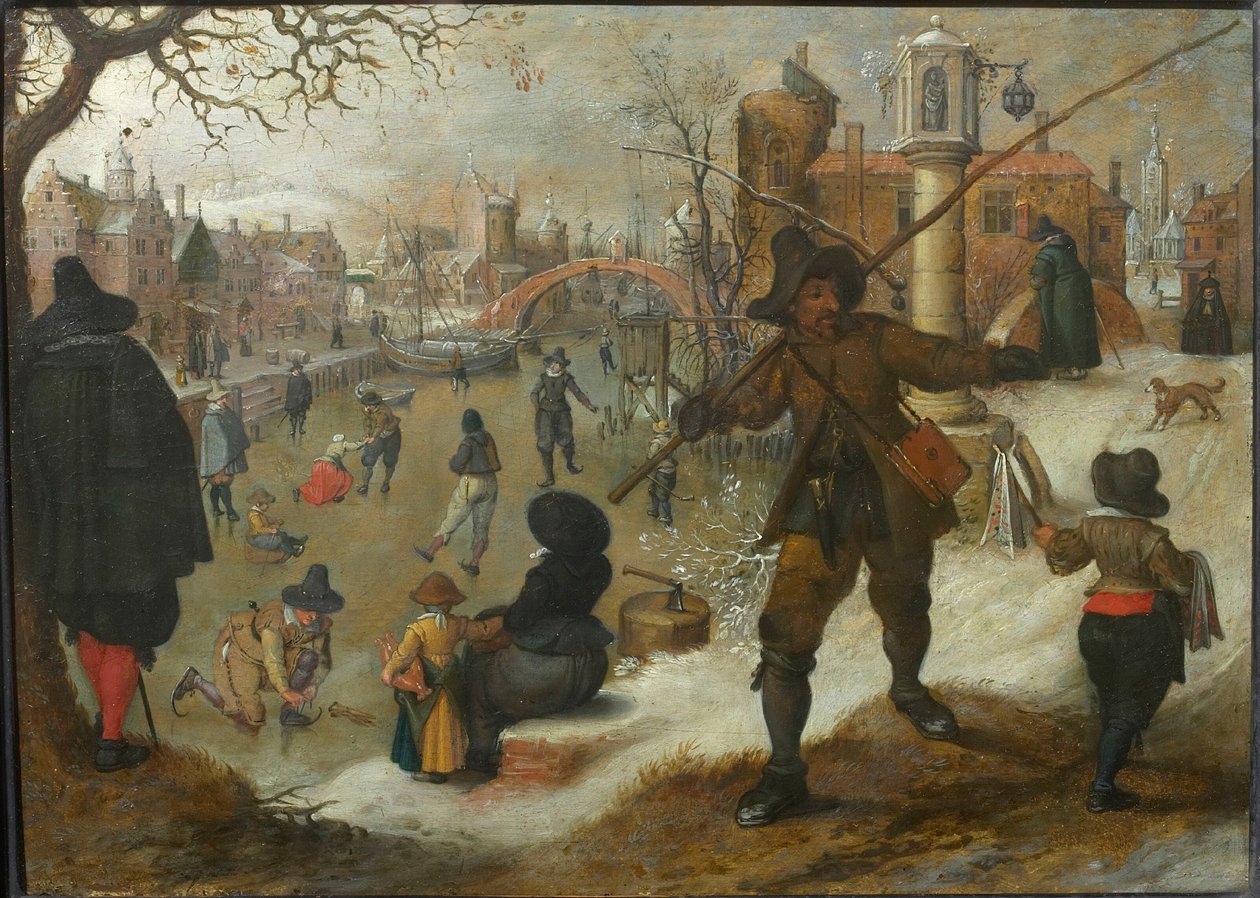 Januar måned, ca. 1618. af Sebastiaen Vrancx