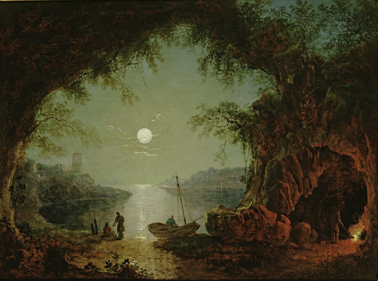 En månebelyst vig af Sebastian Pether
