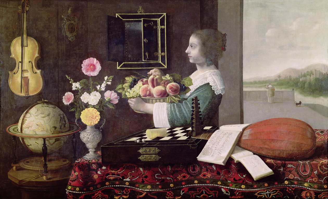 De fem sanser, eller sommer, 1633 af Sebastian Stoskopff