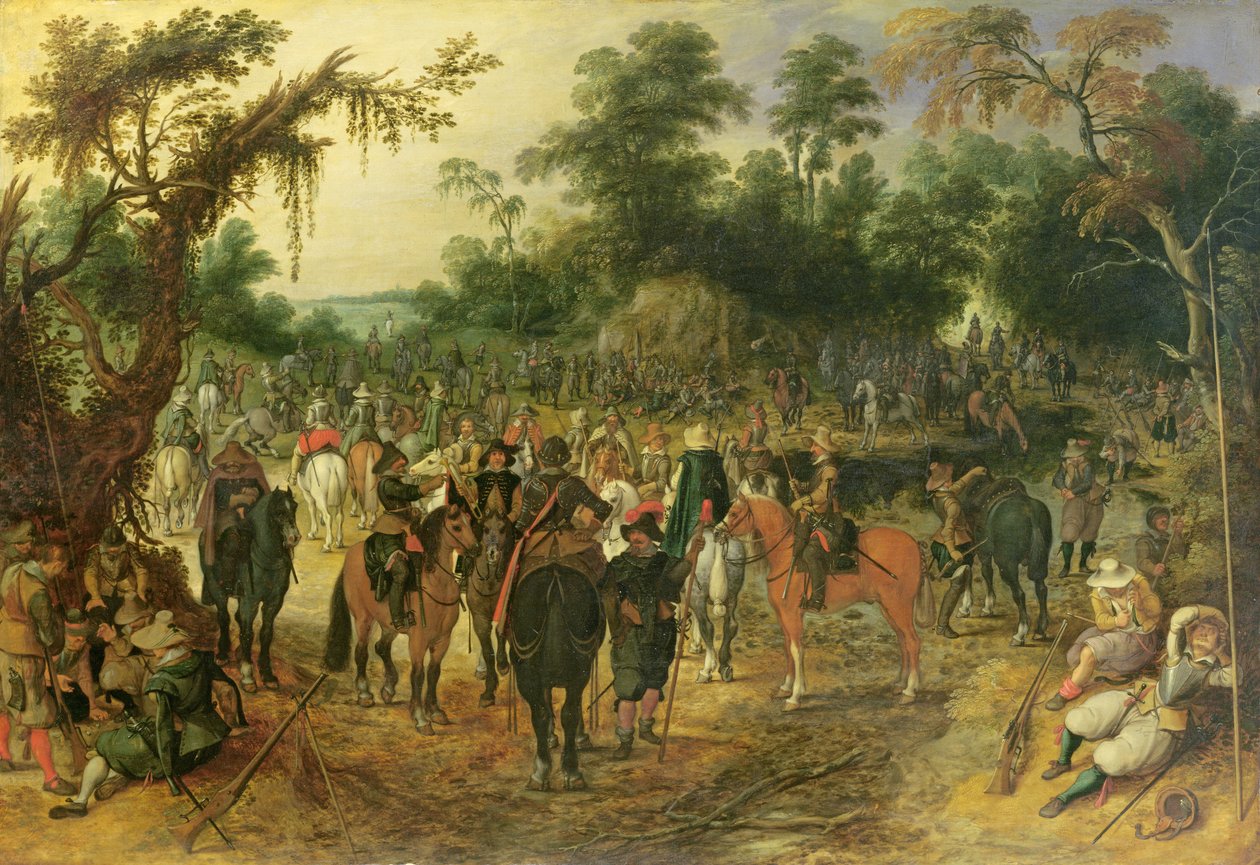 Lejrscene af Sebastian Vrancx