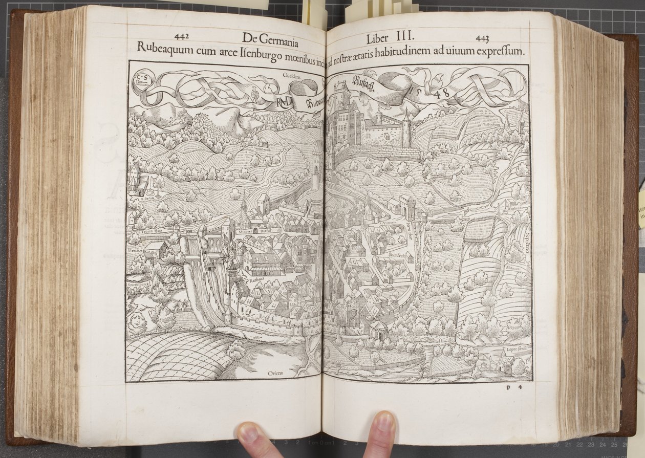 Cosmographia, Fols 442-443 af Sebastian Munster