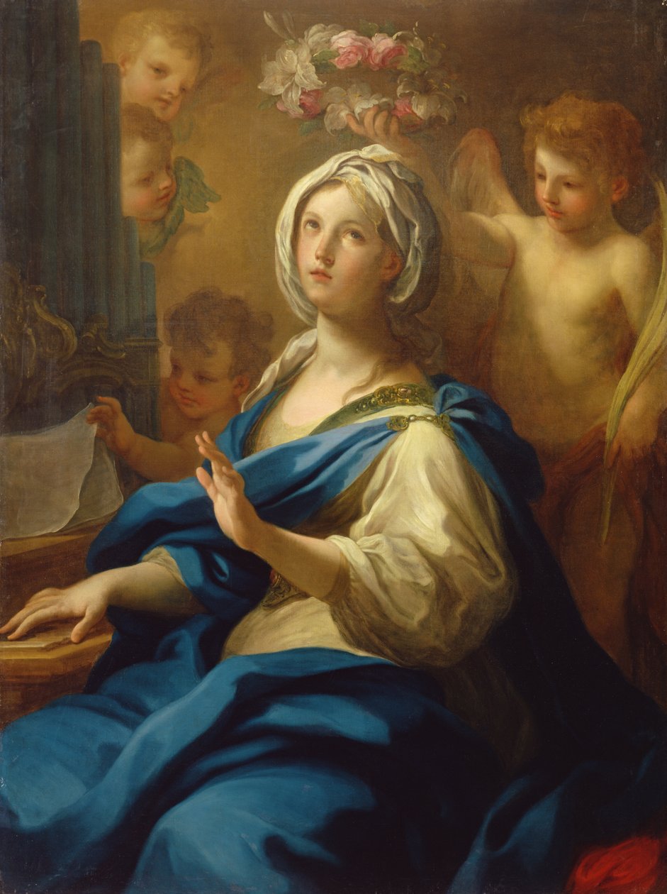 St. Cecilia af Sebastiano Conca