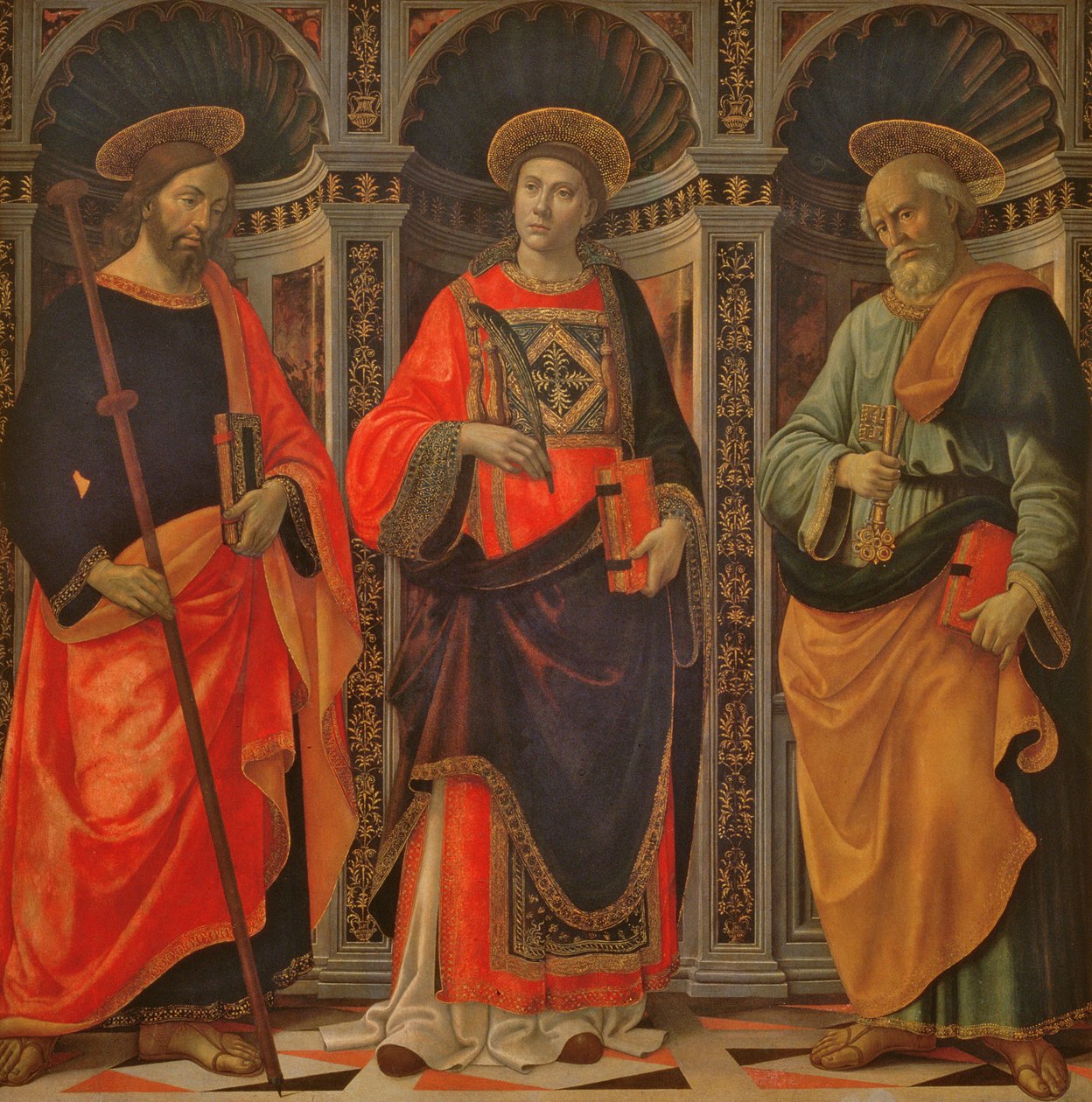 Sankt Jakob, Sankt Stefan og Sankt Peter af Sebastiano Minardi