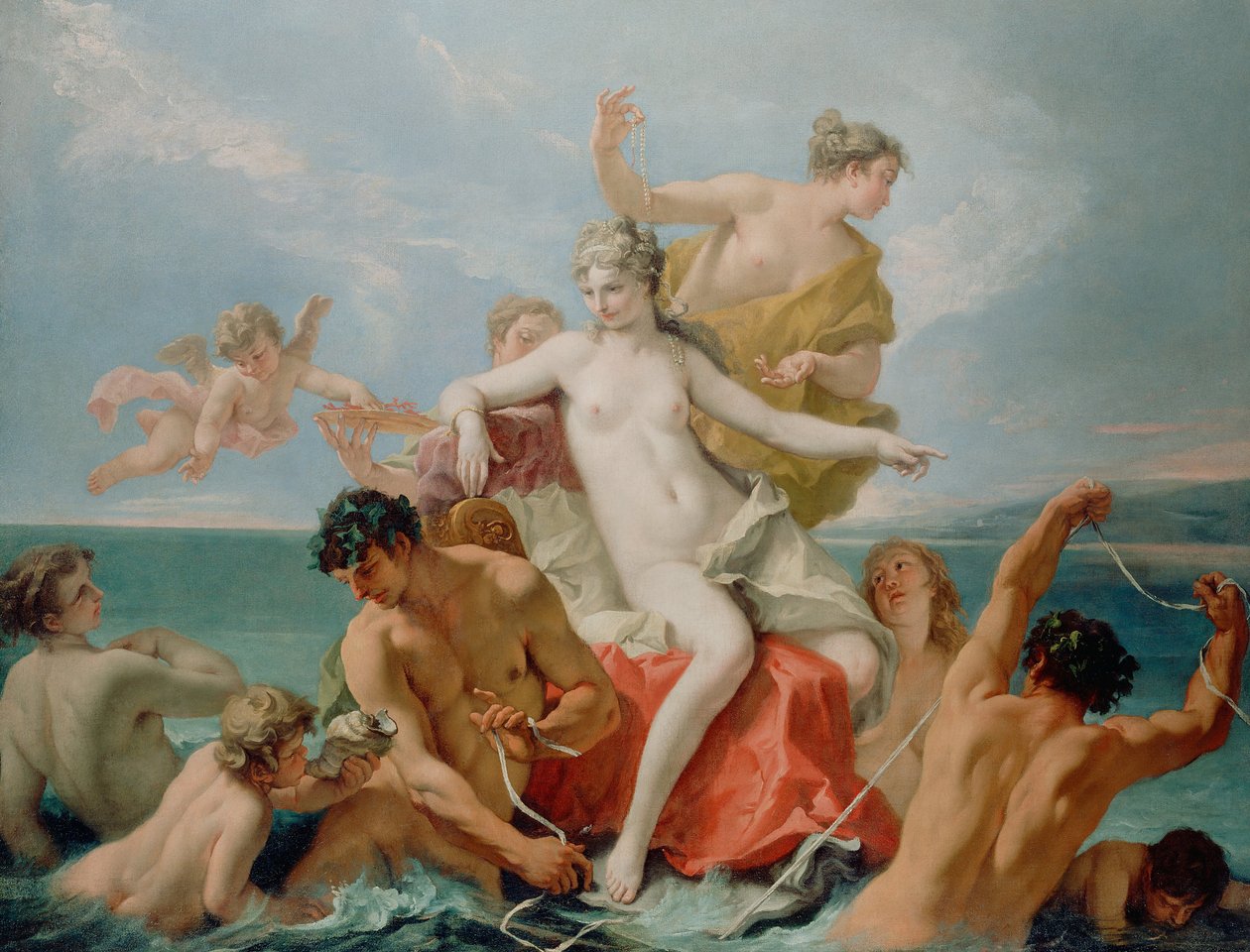 Triumf af Marine Venus af Sebastiano Ricci