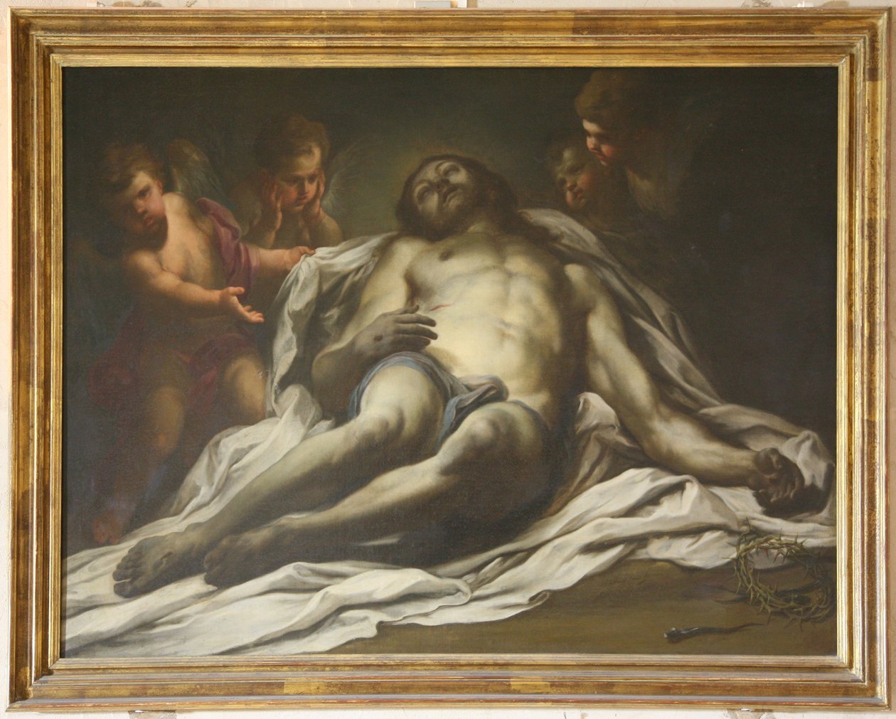 Fransk:  Le Christ mort af Sebastiano Conca