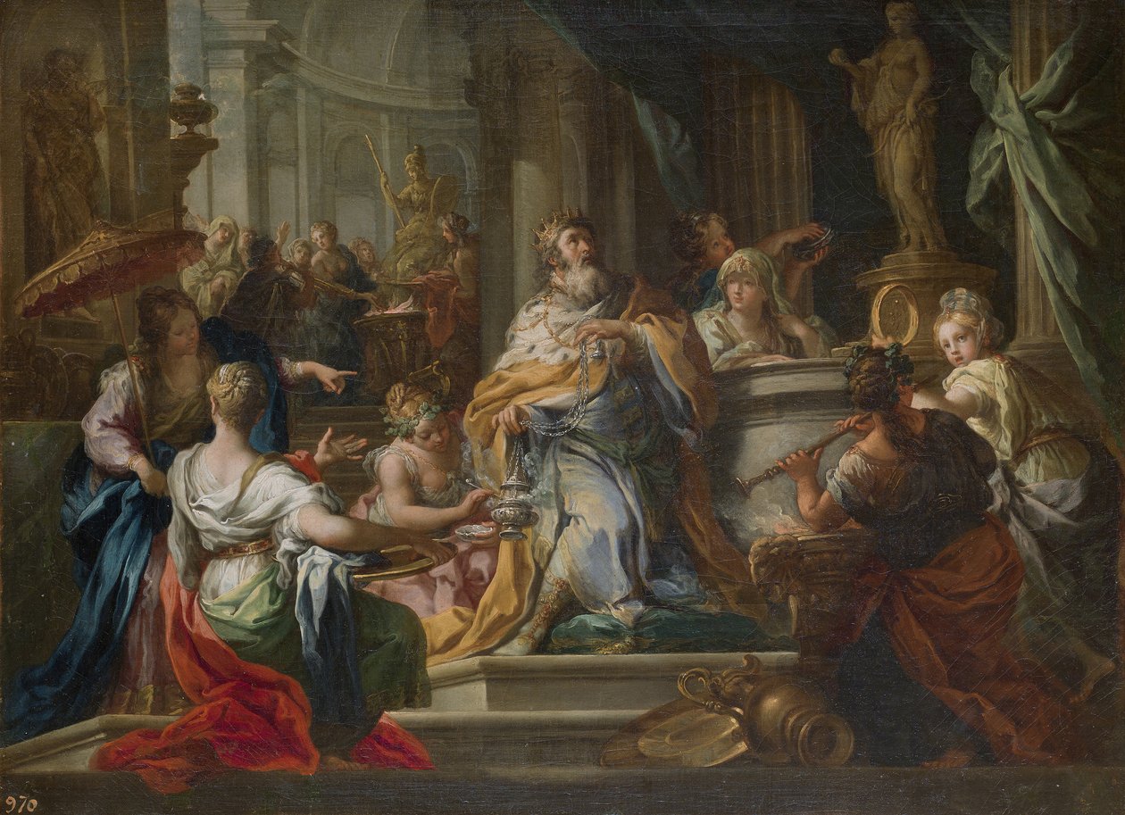 Kong Salomons afgudsdyrkelse af Sebastiano Conca