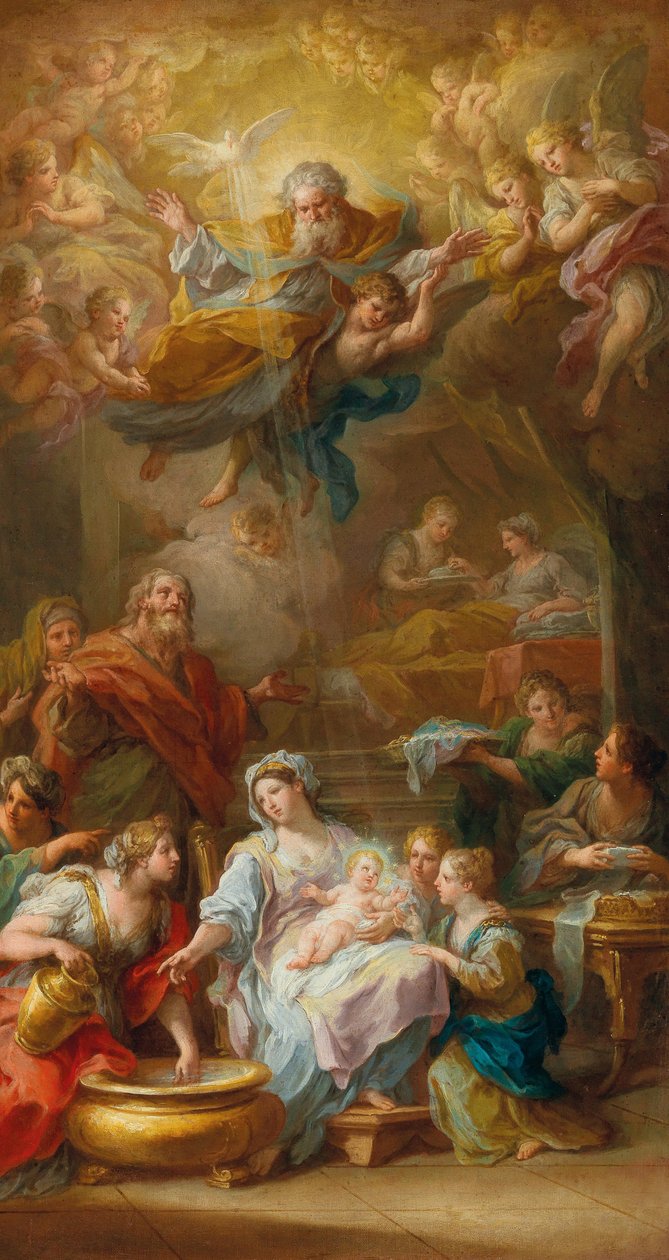 Jomfruens fødsel, 1756. af Sebastiano Conca