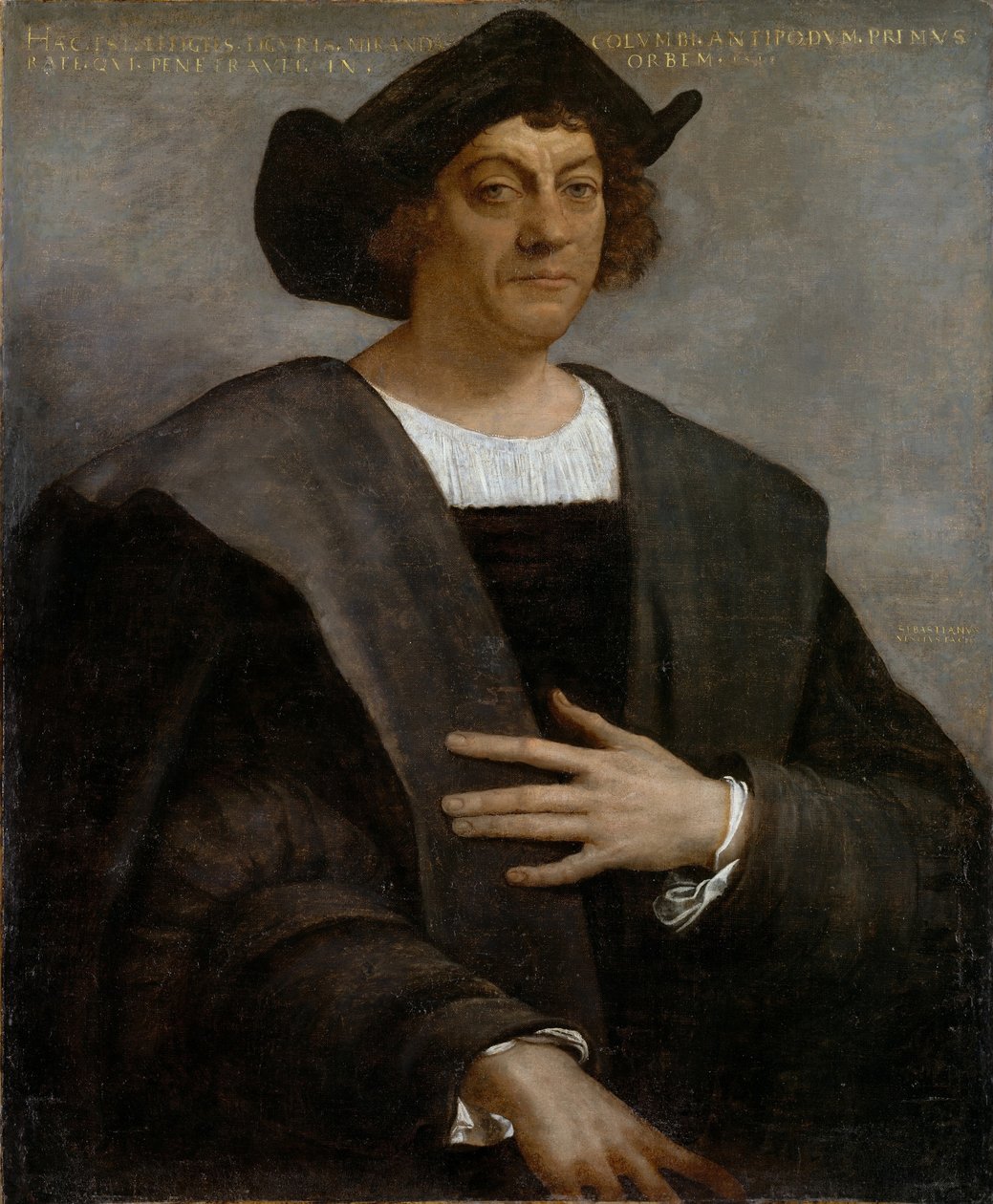 Portræt af Christopher Columbus, 1519 af Sebastiano Piombo del