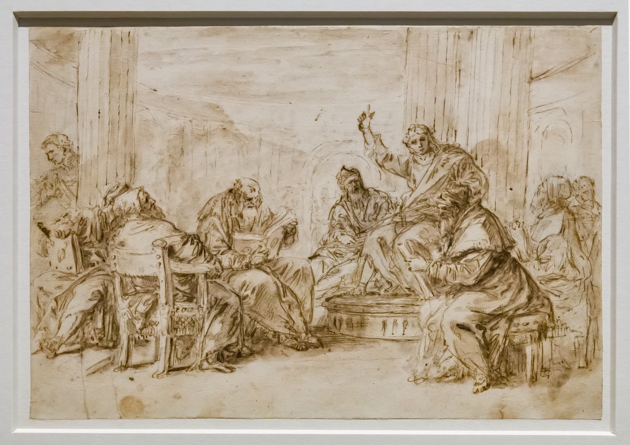 Kristus blandt lægerne af Sebastiano Ricci
