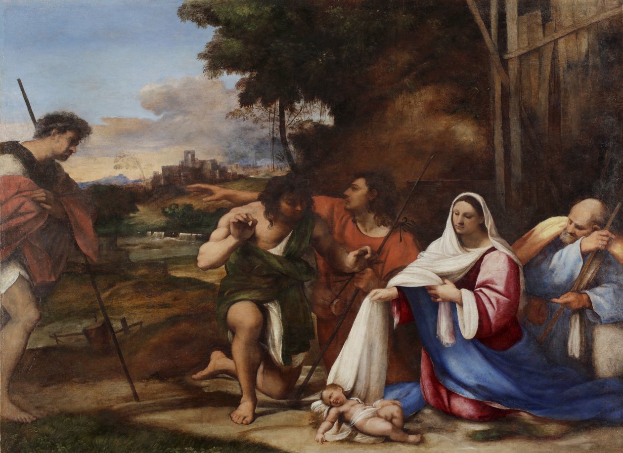 Tilbedelse af hyrderne, 1510 af Sebastiano del Piombo