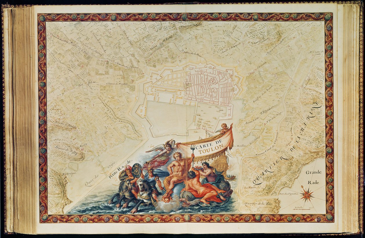 Ms. 987, Vol.2 fol.63 Plan of Toulon, fra 