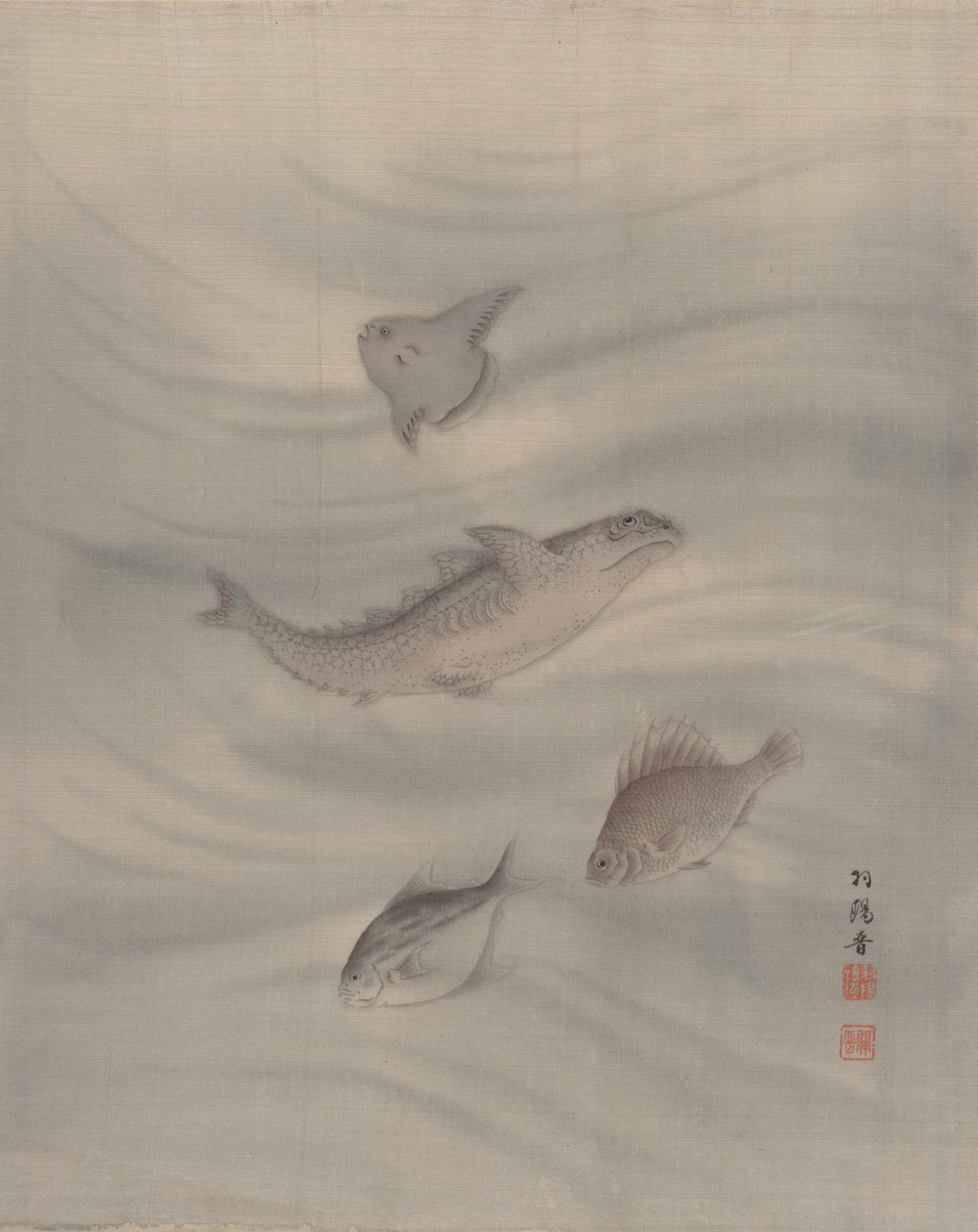 Fisk, ca. 1890-92. af Seki Shuko
