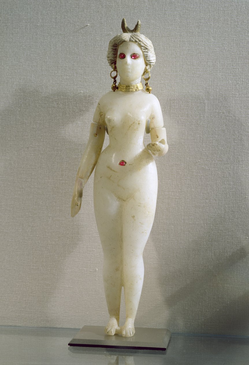 Statuette af en nøgen kvinde, også kendt som den store babyloniske gudinde Ishtar af Seleucid