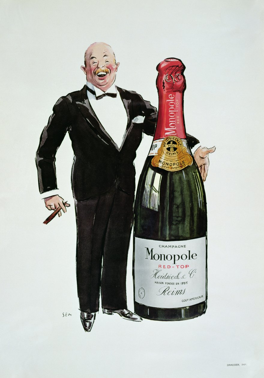 Annonce for Heidsieck Champagne, ca. 1910 af Sem