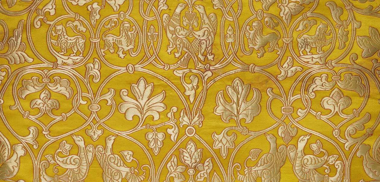 Olovyanishnikov Manufactory Gold Brocade, begyndelsen af det 20. århundrede (tekstil) af Sergei Vashkov