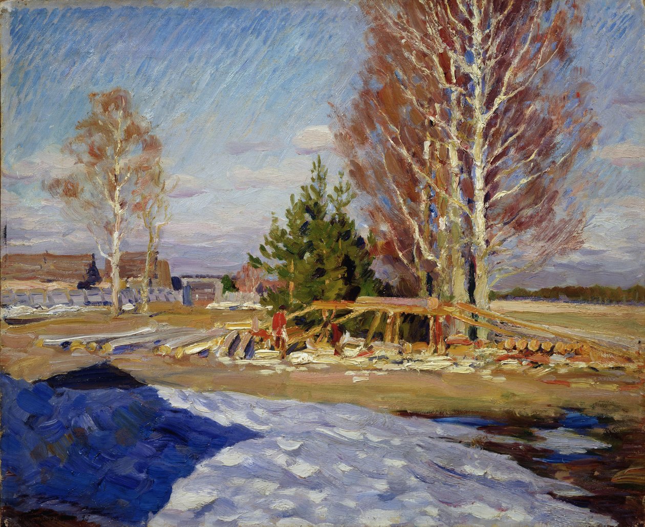 Forårslandskab, 1915 af Sergei Arsenevich Vinogradov