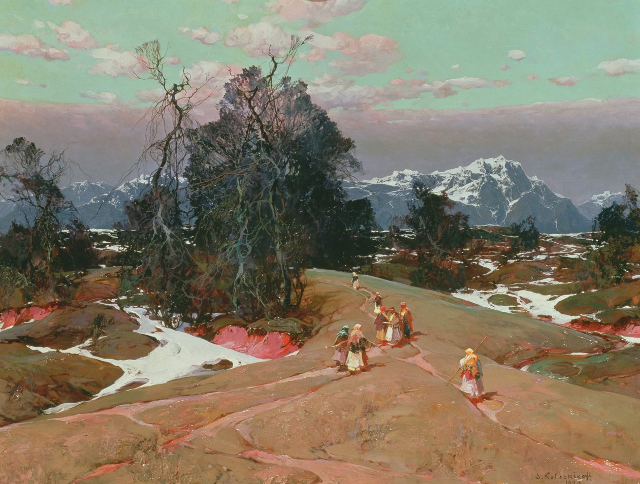Bjergscene af Sergei Kolesnikoff