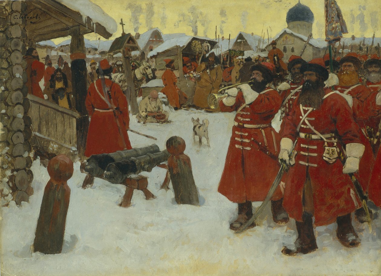 The Streltsy, 1907 af Sergej Vasilevic Ivanov