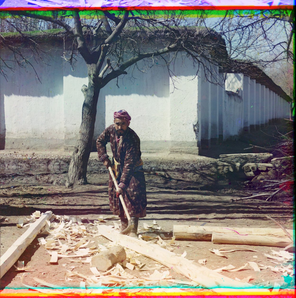 Tømrer i Samarkand, 1905-1915 af Sergey Prokudin Gorsky