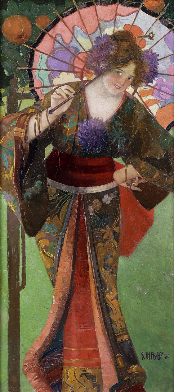 Geisha af Sergius Hruby
