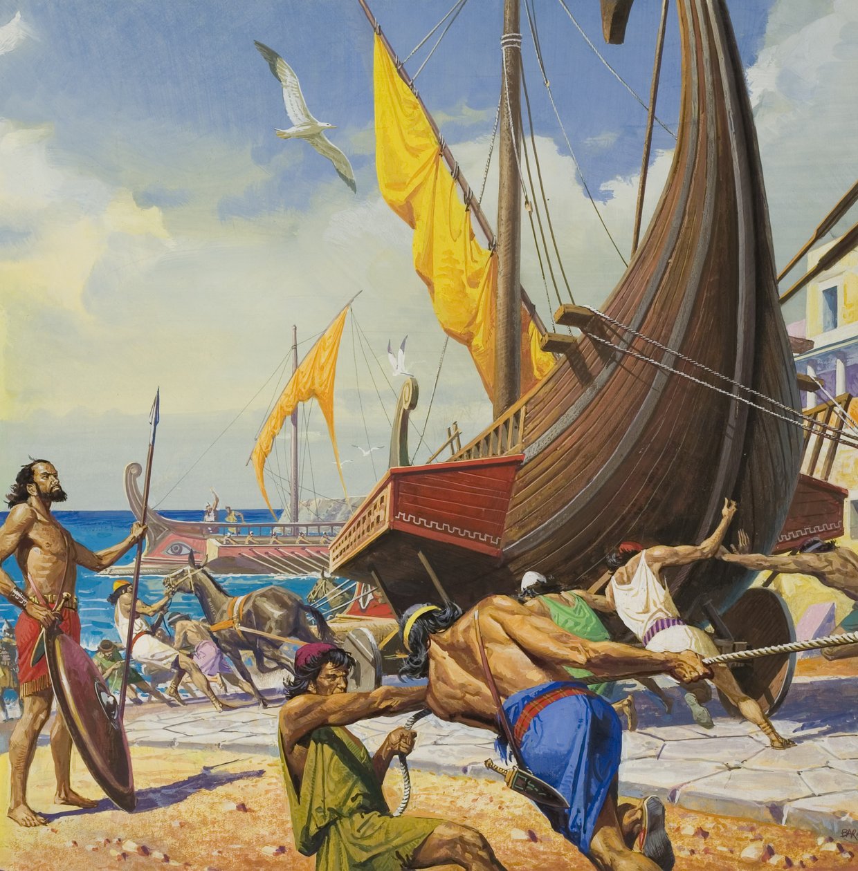 Conquering by Genius (gouache på papir) af Severino Baraldi