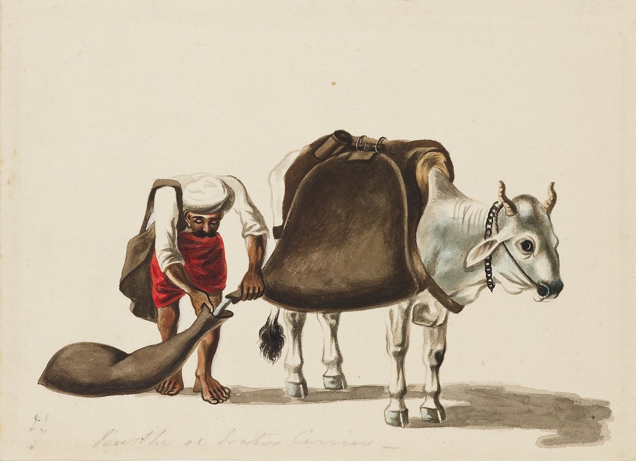 Vandbærer, c1810 af Sewak Ram