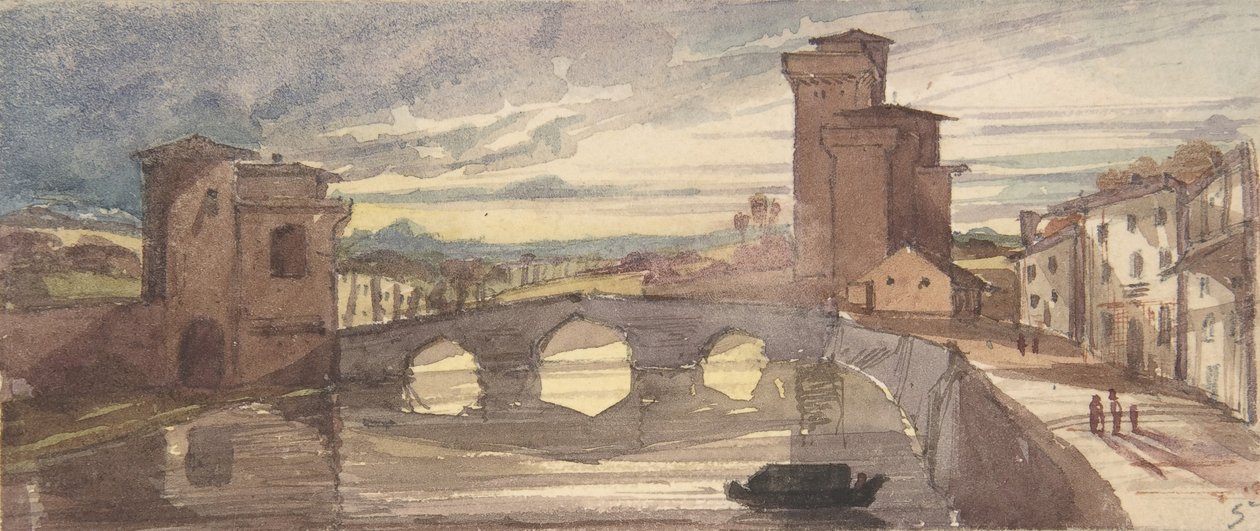 Pisa, 1843-44. af Seymour Haden