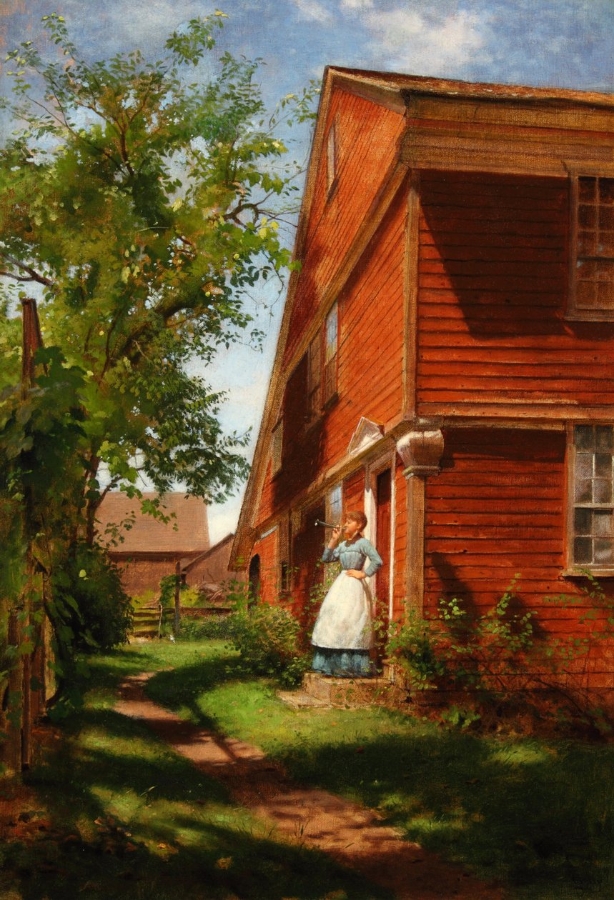 Middagstid 1880 (Olie på lærred) af Seymour Joseph Guy