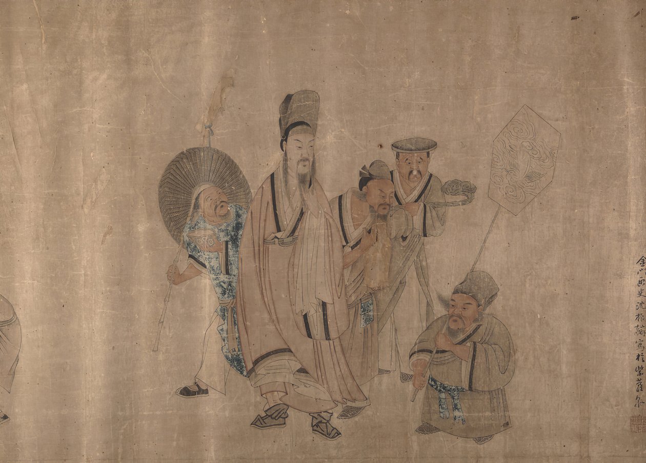 Figurmaleri, midten af 1800-tallet. af Shen Zhenlin
