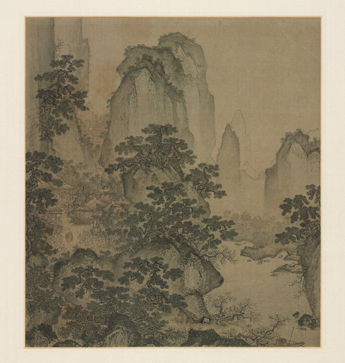 The Haven of the Peach-Blossom Spring, midten af 1400-tallet. af Shi Rui