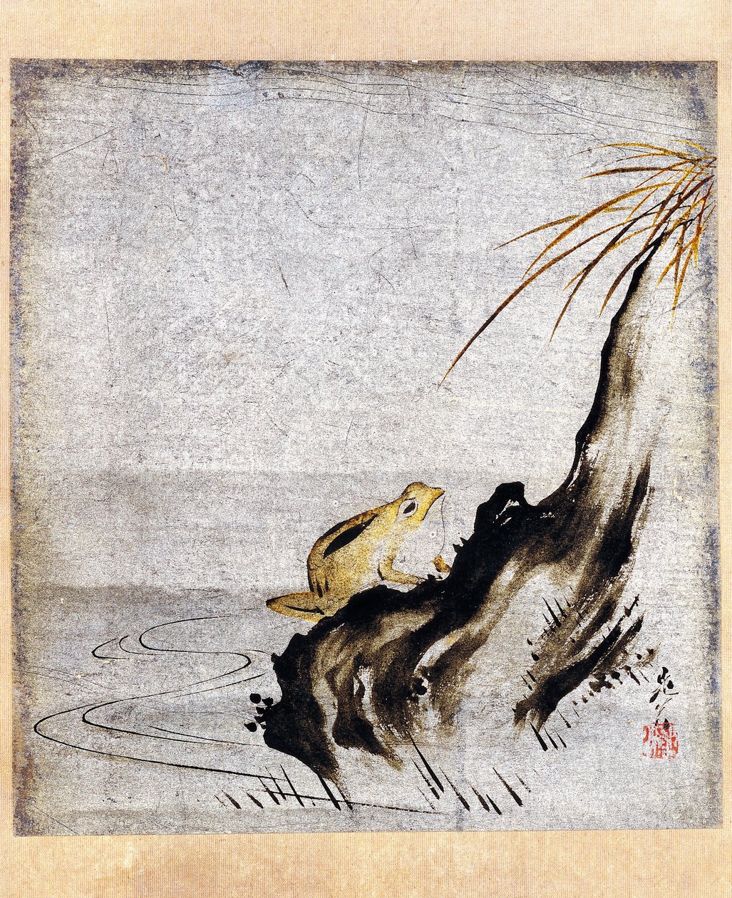 Frø i dam af Shibata Zeshin