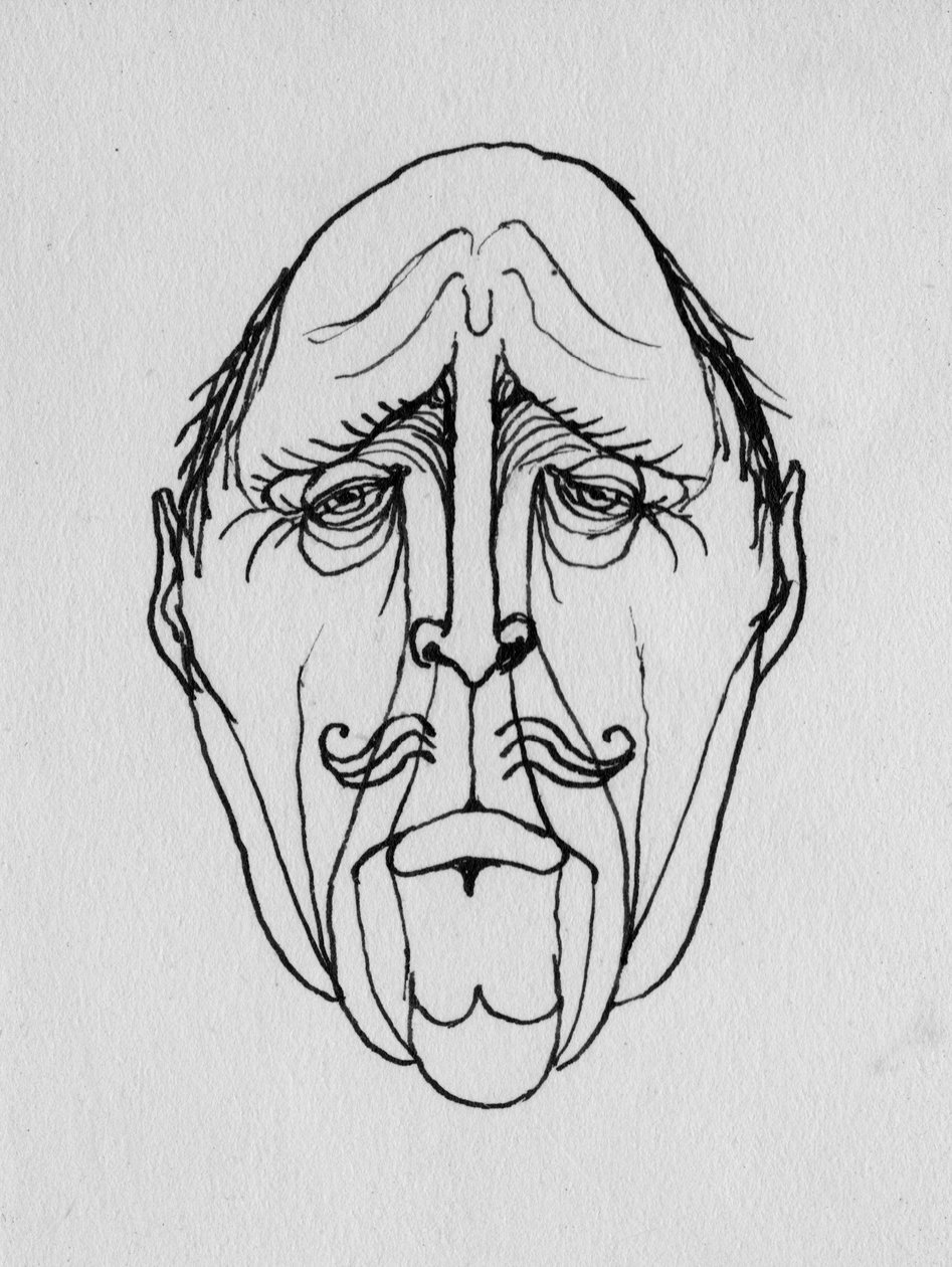 Grotesk ansigt, 1952. af Shirley Markham